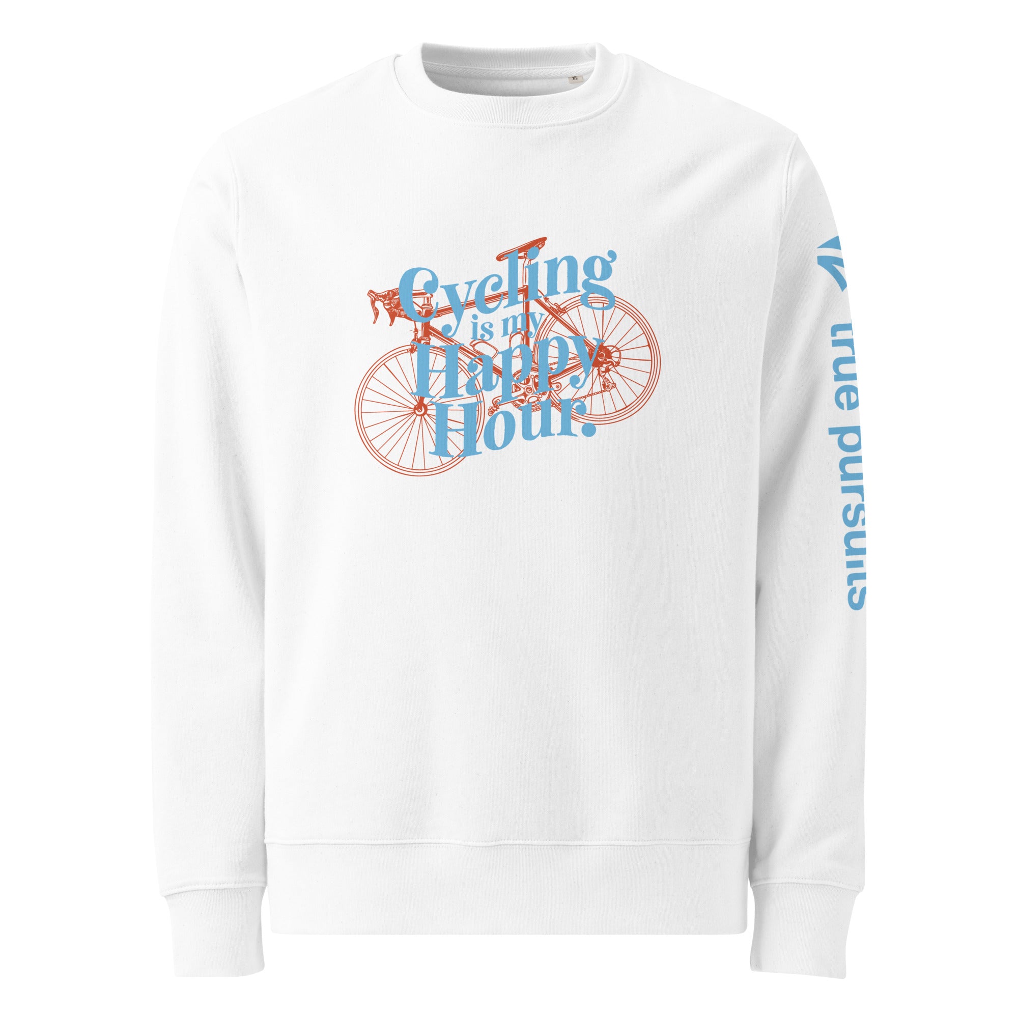 Cycling Is My Happy Hour Organic Cotton Sweatshirt