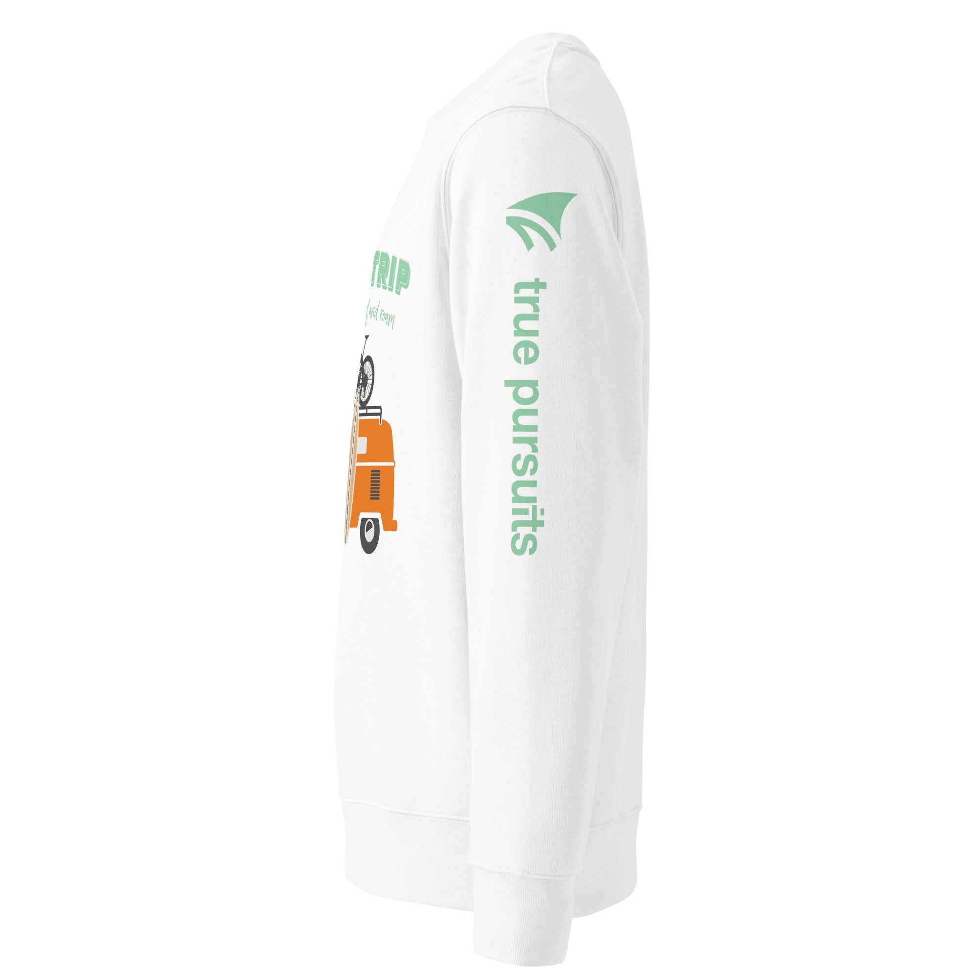 Born To Ride, Roam & Surf Organic Cotton Sweatshirt