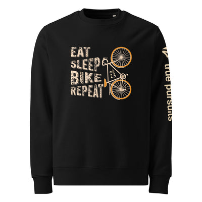 Eat, Sleep, Bike, Repeat Organic Cotton Sweatshirt