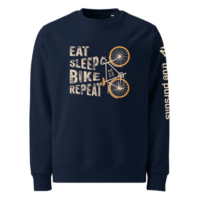 Eat, Sleep, Bike, Repeat Organic Cotton Sweatshirt