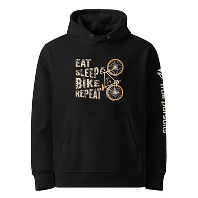 Eat, sleep, Bike, Repeat Organic Cotton Hoodie