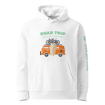 Born To Ride, Surf and Roam Organic Cotton Hoodie