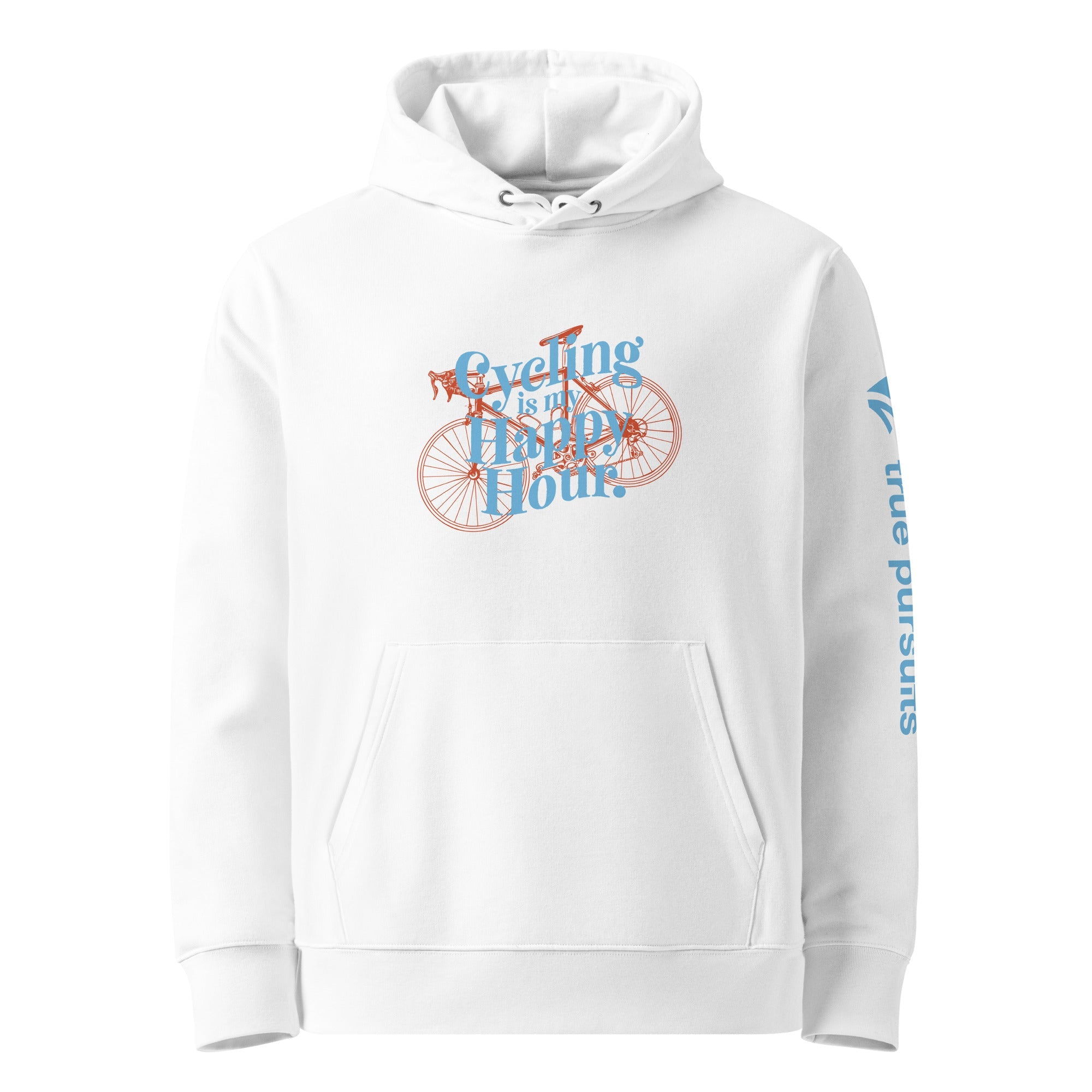 Cycling Is My Happy Hour Organic Cotton Hoodie