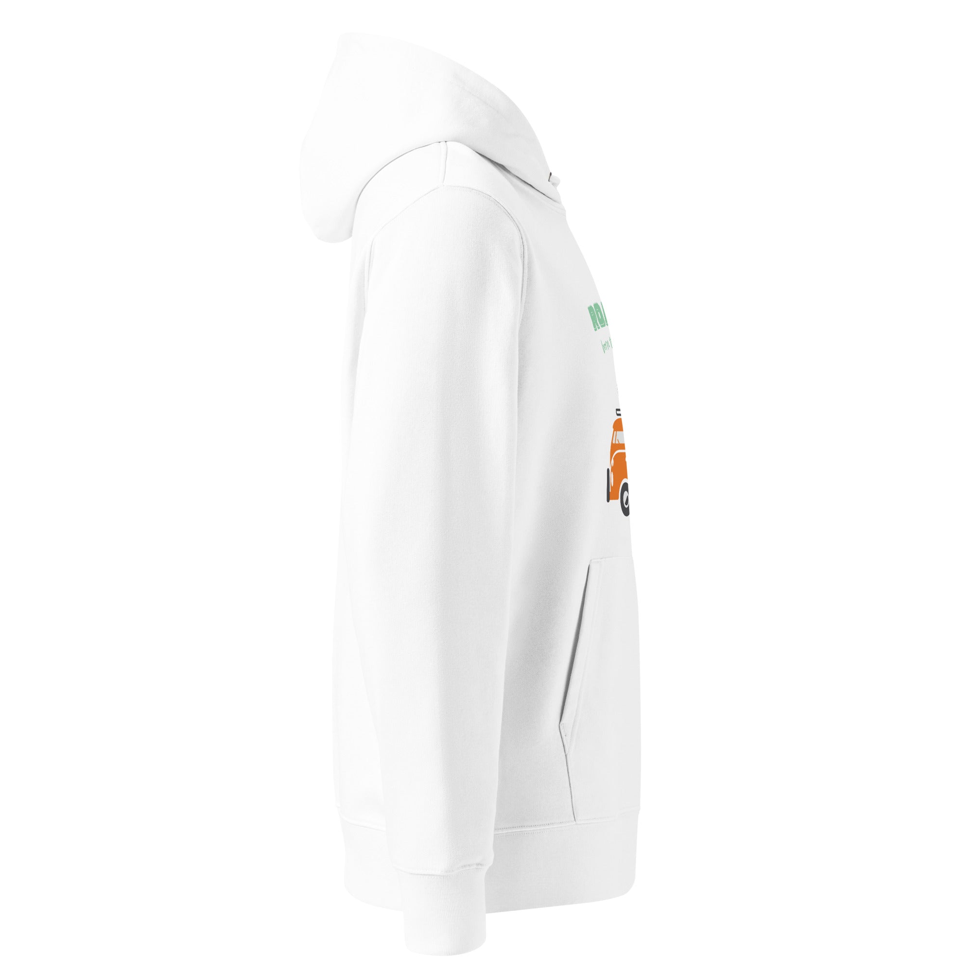 Born To Ride, Surf and Roam Organic Cotton Hoodie