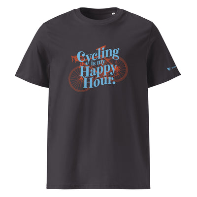 Cycling Is My Happy Hour Organic Cotton T-Shirt