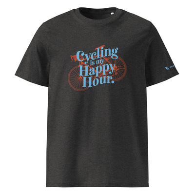 Cycling Is My Happy Hour Organic Cotton T-Shirt