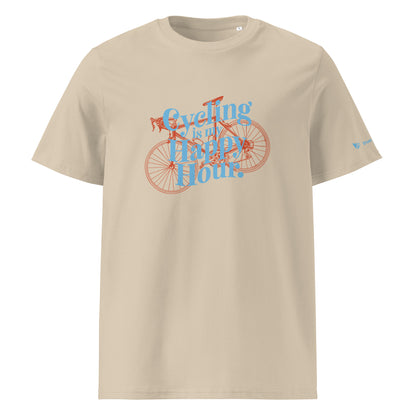 Cycling Is My Happy Hour Organic Cotton T-Shirt