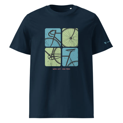 Work Less - Ride More Organic Cotton T-Shirt