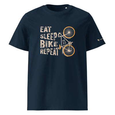 Eat, Sleep, Bike, Repeat Organic Cotton T-shirt