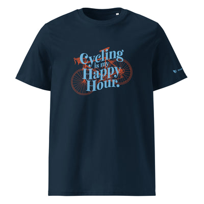Cycling Is My Happy Hour Organic Cotton T-Shirt