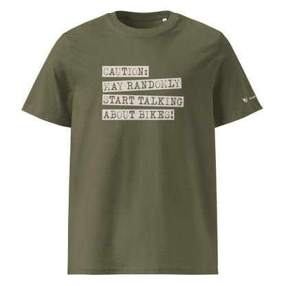 Warning: Cyclist On Duty Organic Cotton T-Shirt