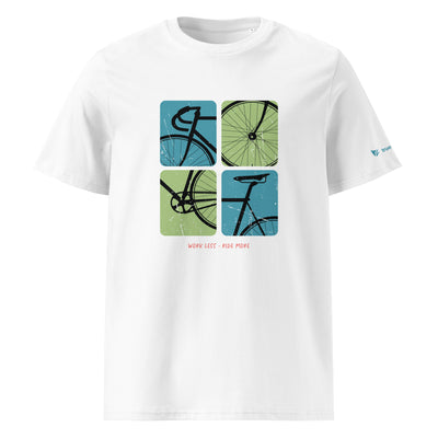 Work Less - Ride More Organic Cotton T-Shirt