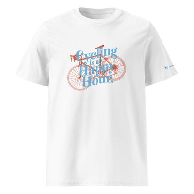Cycling Is My Happy Hour Organic Cotton T-Shirt